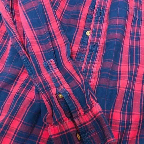 Lucky Blue Red Plaid Button Down - Picture 3 of 3